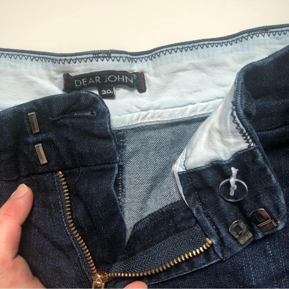 Dear John Dark Blue Jean Shorts - Picture 4 of 5